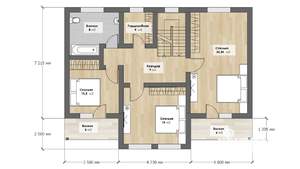 Дом 226м², 2-этажный, участок 13 сот.