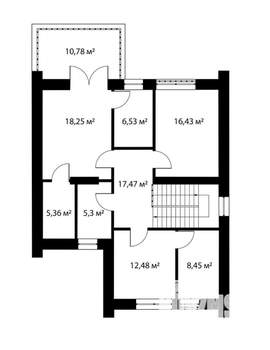 Коттедж 234м², 2-этажный, участок 6 сот.