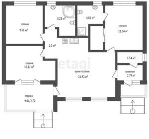 Дом 100м², 1-этажный, участок 5 сот.