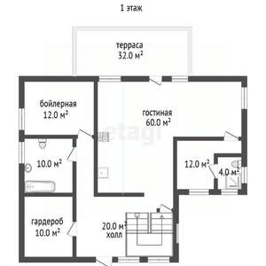 Дом 318м², 2-этажный, участок 8 сот.