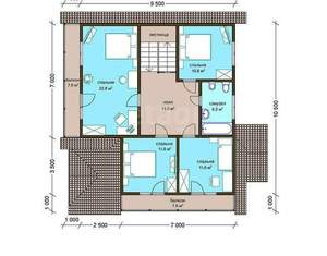 Дом 208м², 2-этажный, участок 19 сот.