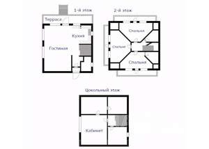 Коттедж 230м², 3-этажный, на длительный срок, 
