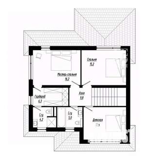 Дом 160м², 2-этажный, участок 6 сот.  