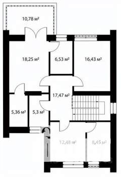 Коттедж 234м², 2-этажный, участок 6 сот.  