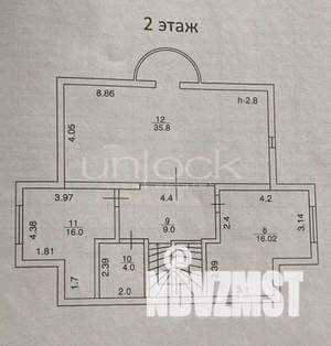Дача 160м², 2-этажный, участок 14 сот.  