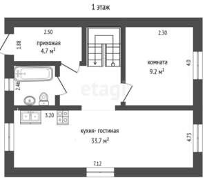 Дом 130м², 2-этажный, участок 10 сот.  