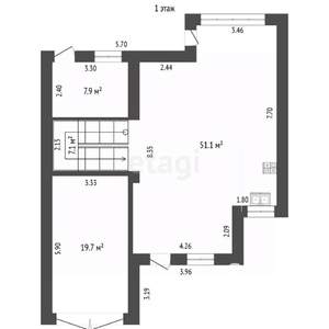 Таунхаус 281м², 3-этажный, участок 3 сот.  