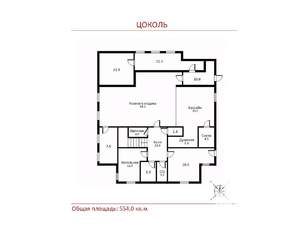 Дом 1000м&sup2;, 3-этажный, участок 260 сот.  