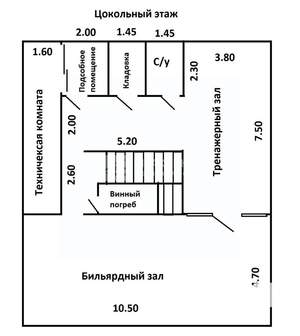Дом 650м², 2-этажный, участок 12 сот.  