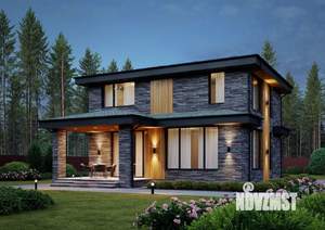 Коттедж 203м², 2-этажный, участок 6 сот.  