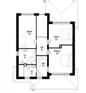 Дом 185м², 2-этажный, участок 8 сот.  