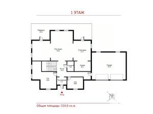 Дом 1000м², 3-этажный, участок 260 сот.  