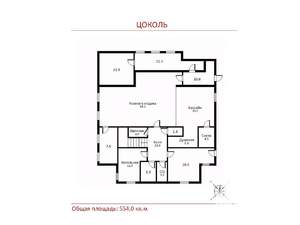 Дом 1000м&sup2;, 3-этажный, участок 260 сот.  