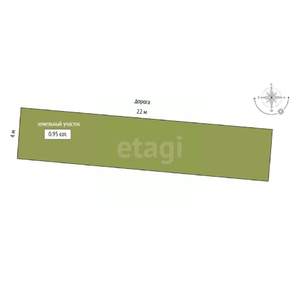 Таунхаус 87м², 1-этажный, участок 1 сот.  