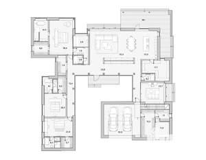 Коттедж 570м², 1-этажный, участок 19 сот.  
