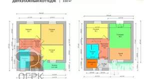 Коттедж 150м², 2-этажный, участок 7 сот.  