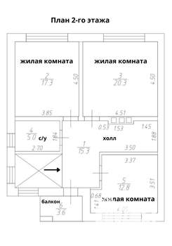 Коттедж 179м², 2-этажный, участок 8 сот.  