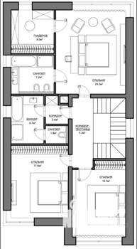 Коттедж 200м², 2-этажный, участок 9 сот.  