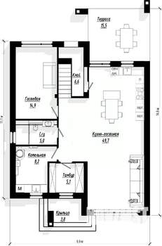 Коттедж 185м², 2-этажный, участок 8 сот.  