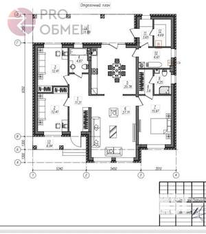 Дом 164м², 1-этажный, участок 7 сот.  