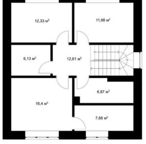 Дом 190м², 2-этажный, участок 6 сот.  