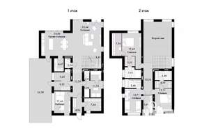 Коттедж 256м², 2-этажный, участок 11 сот.  