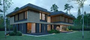 Дом 590м&sup2;, 2-этажный, участок 18 сот.  