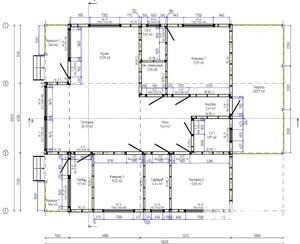 Дом 130м², 1-этажный, участок 6 сот.  