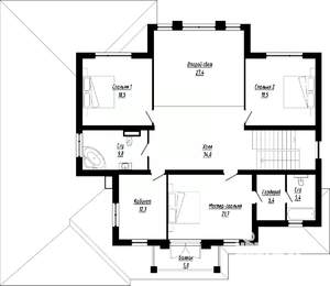 Коттедж 410м², 2-этажный, участок 10 сот.  