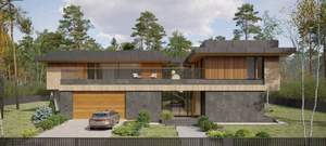 Дом 590м&sup2;, 2-этажный, участок 18 сот.  