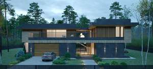 Дом 590м&sup2;, 2-этажный, участок 18 сот.  