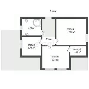 Дом 151м², 2-этажный, участок 6 сот.  