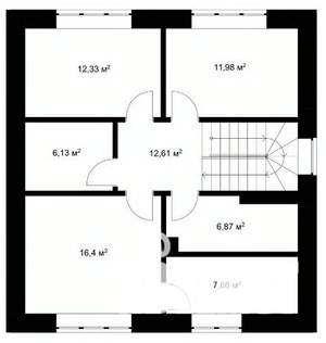 Коттедж 190м², 2-этажный, участок 8 сот.  
