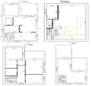 Коттедж 224м², 3-этажный, участок 5 сот.  