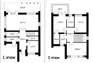 Дом 163м², 2-этажный, участок 6 сот.  