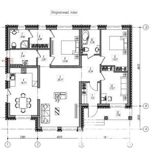 Дом 130м², 1-этажный, участок 8 сот.  