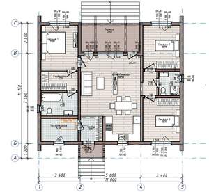 Дом 120м², 1-этажный, участок 5 сот.  