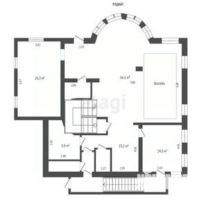 Дом 407м², 2-этажный, участок 11 сот.  