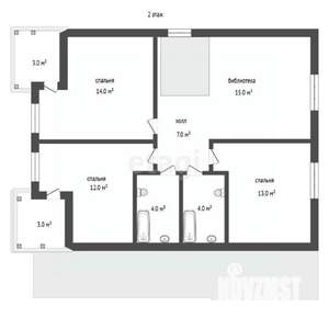 Дом 182м², 2-этажный, участок 12 сот.  