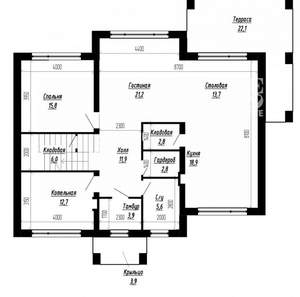 Дом 250м², 2-этажный, участок 10 сот.  