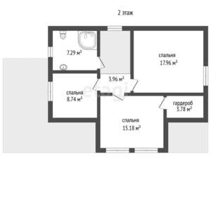 Дом 160м², 2-этажный, участок 6 сот.  