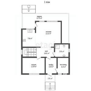 Дом 160м², 2-этажный, участок 6 сот.  