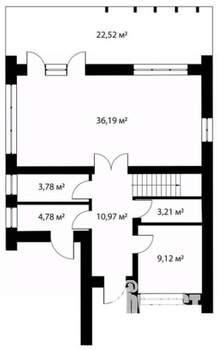 Коттедж 170м², 2-этажный, участок 6 сот.  