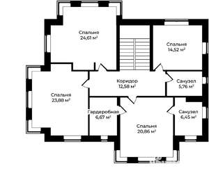 Дом 270м², 2-этажный, участок 6 сот.  
