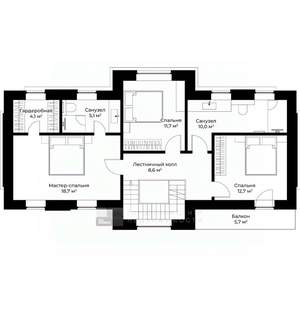 Дом 160м², 2-этажный, участок 4 сот.  