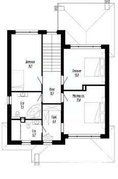 Коттедж 185м², 2-этажный, участок 7 сот.  