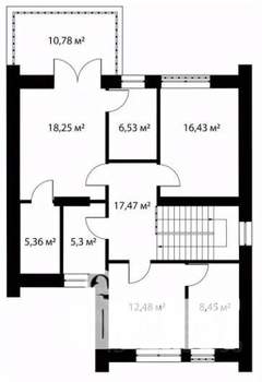 Коттедж 234м², 2-этажный, участок 6 сот.  