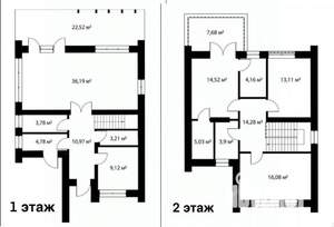 Дом 164м², 2-этажный, участок 6 сот.  