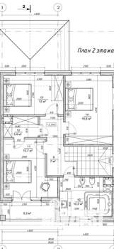 Коттедж 170м², 2-этажный, участок 5 сот.  