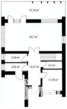 Коттедж 234м², 2-этажный, участок 6 сот.  